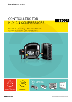 NLV-CN Compressors – 105N4760 (100-240 V, 50/60 Hz), 105N4710 (220-240 V, 50/60 Hz) Controllers