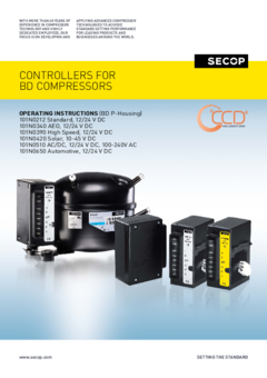 BD Compressors – 101N0212, 101N0340, 101N0390, 101N0420, 101N0510, 101N0650 Controllers