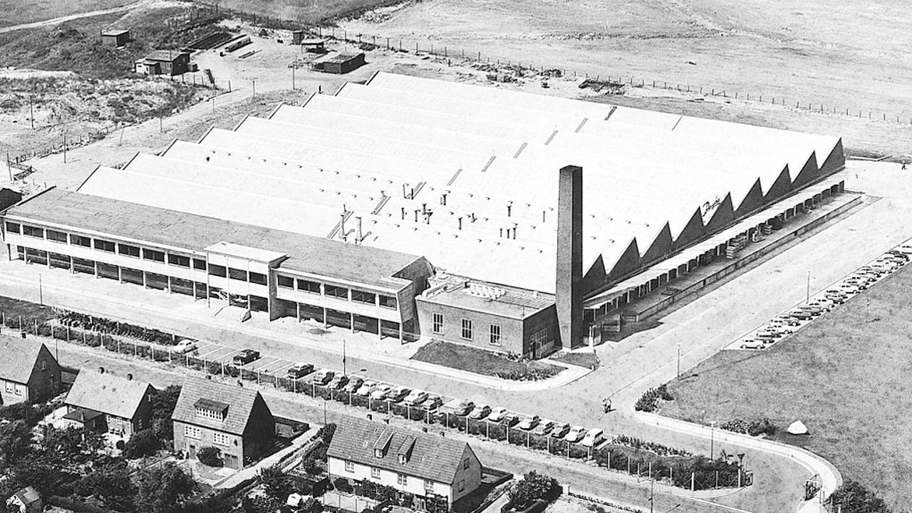 Secop (formerly Danfoss Compressors) Historical Archive, A large industrial factory building.