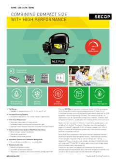  NLE Plus Compressors, R290, 220-240 V, 50 Hz 