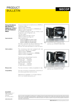 Secop Introduces New BD-Micro Models for 12/24 V DC with Reduced Noise