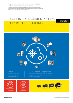 DC-Powered Compressors for Mobile Cooling