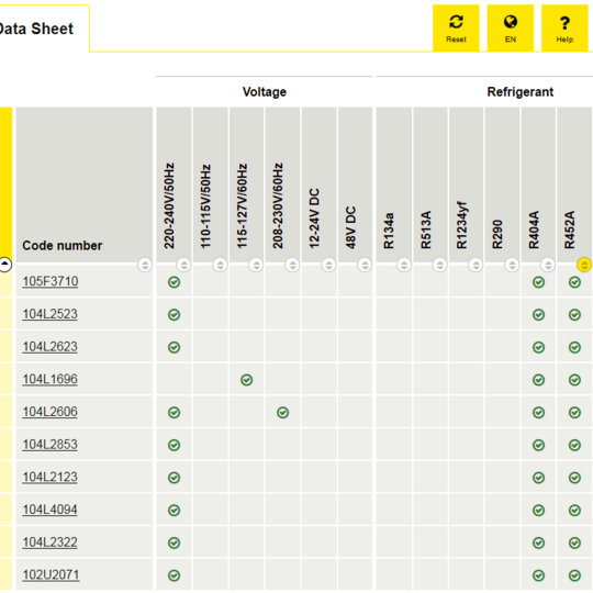 Screenshot Secop Product Selector