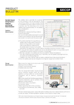 Variable Speed Compressors – Capillary and Charge Determination