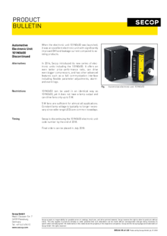 Automotive Electronic Unit 101N0600 Discontinued