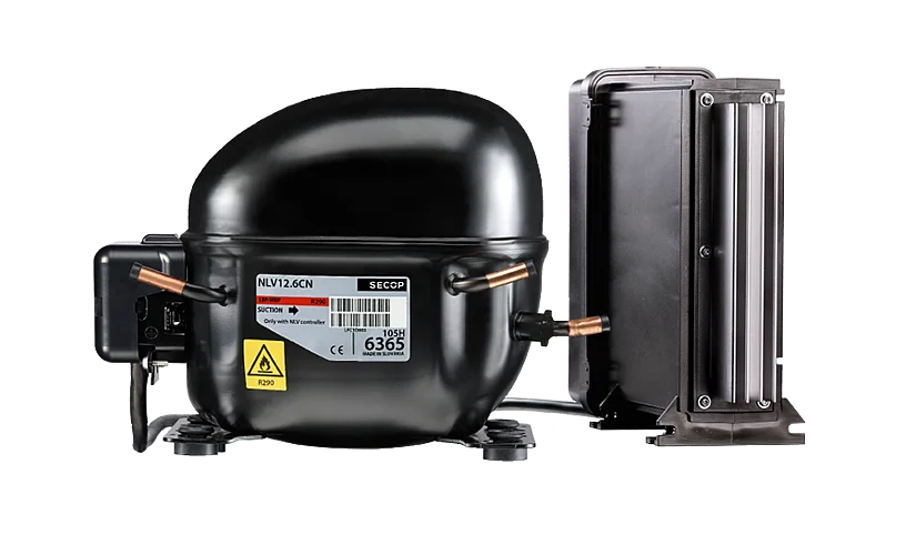 Secop Secop NLV variable-speed compressor, hermetic refrigeration compressor for AC voltage