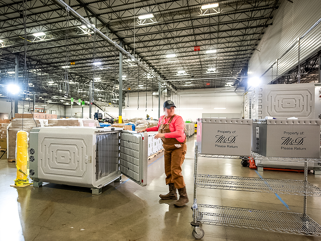 Coldtainer boxes at Morris & Dickson (Secop BD50F)