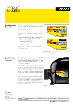 Secop Compressor Type Labels