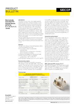 用于 P / T / D / N / F / S 系列的电子控制 PTC 启动装置 (ePTC)