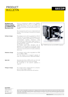 Hardware and Software Update of 101N0510 AC/DC Electronic Unit