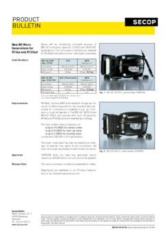 New BD Micro Generations for R134a and R1234yf
