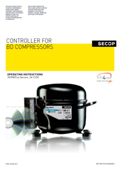 BD 压缩机 – 101N07xx 系列控制器, 24V DC