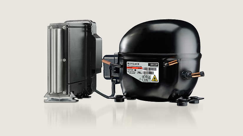 Secop NLV variable-speed propane LBP/MBP compressor for light commercial refrigeration