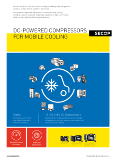DC-Powered Compressors for Mobile Cooling