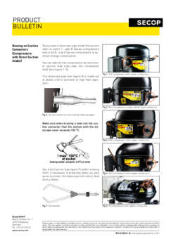 Brazing on Suction Connectors (Compressors with Direct Suction Intake)
