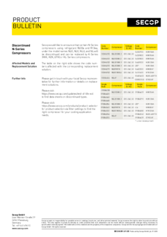 Discontinued N-Series Compressors (NLE, NLX, NLU, and NL)