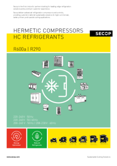 Hermetic Compressors, R600a, R290
