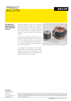 Introduction of Improved Stator/Rotor Alignment Process