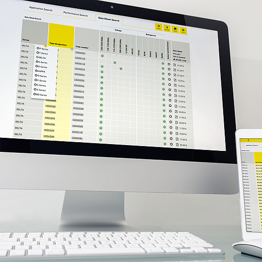 Secop Product Selector – Data Sheet Search