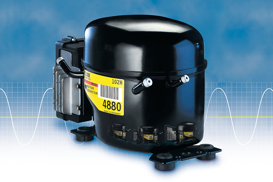 Secop TLV variable speed compressor for R600a hydrocarbon from the 1990s